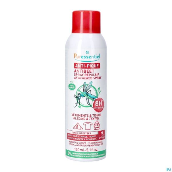 Puressentiel A/Pique Spray Repulsif Vet&Tissu150Ml