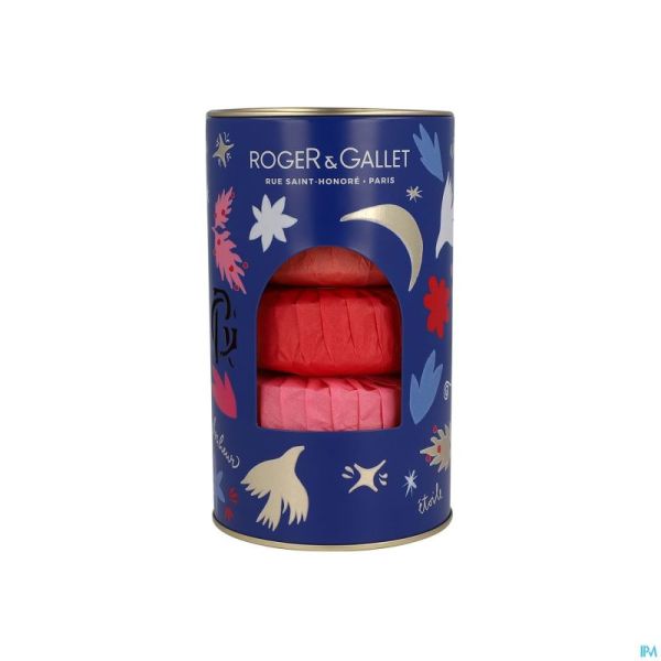 Roger&gallet Kerstset 3 Zepen Fl.fig./ging. R/rose