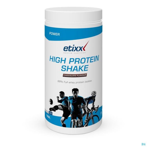 Etixx High Protein Shake Chocolate Pdr 1000G