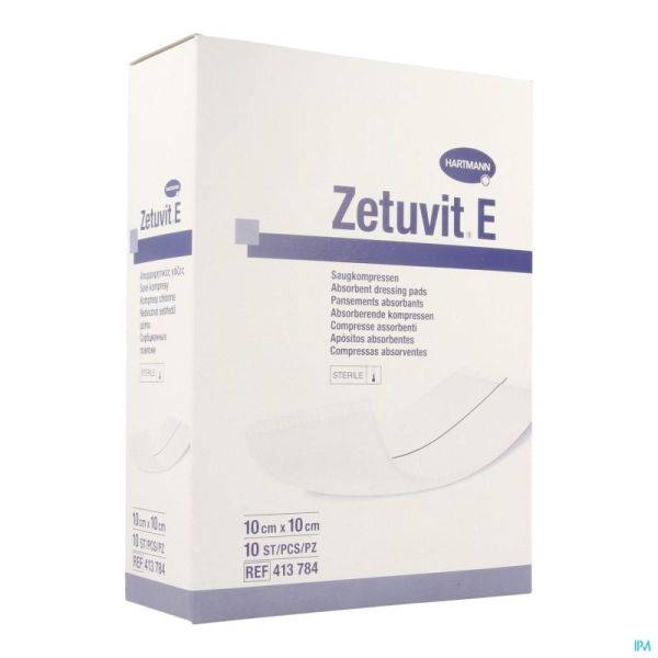 Zetuvit E Hartm Ster 10X10Cm 10 4137843