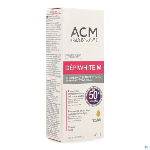Depiwhite M Creme Bescherm.getint Spf50+ Tube 40ml