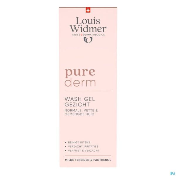Widmer Purederm Wash Gel Gezicht 125ml