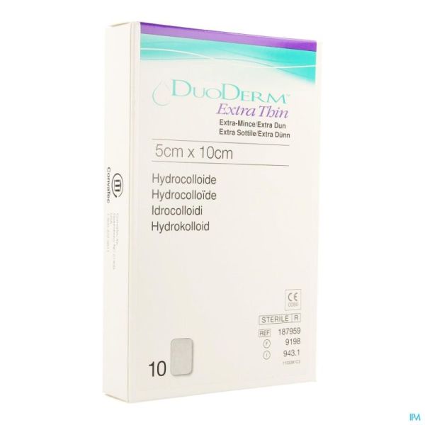 Duoderm Extra Mince Pans Hydro 5cmx10cm 10 H7959