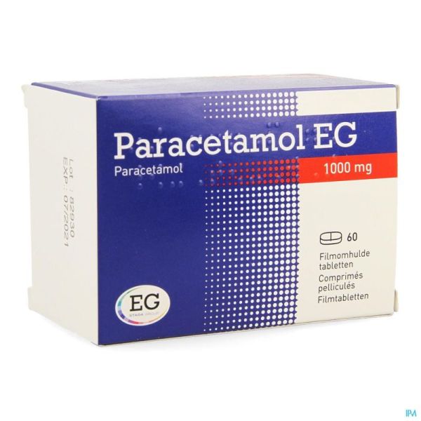 Paracetamol Eg 1000 Mg Comp Pell 60