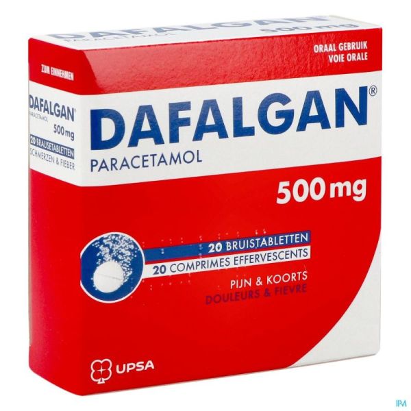 Dafalgan Bruis 500mg Tabl 20