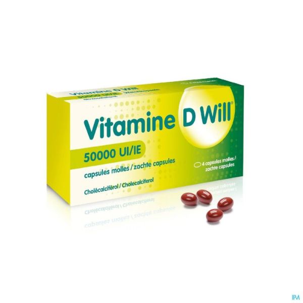 Vitamine D Will 50000ie Zachte Caps 4