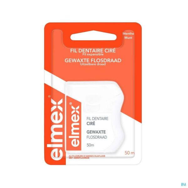Elmex® Gewaxte Flosdraad 50m