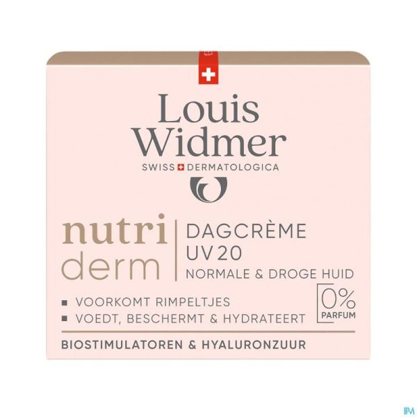 Widmer Nutrid Creme Jour Uv20 N/parf 50ml