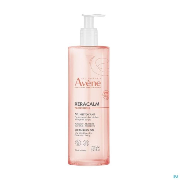 AVENE XERACALM NUTRITION GEL NETTOYANT 750ML