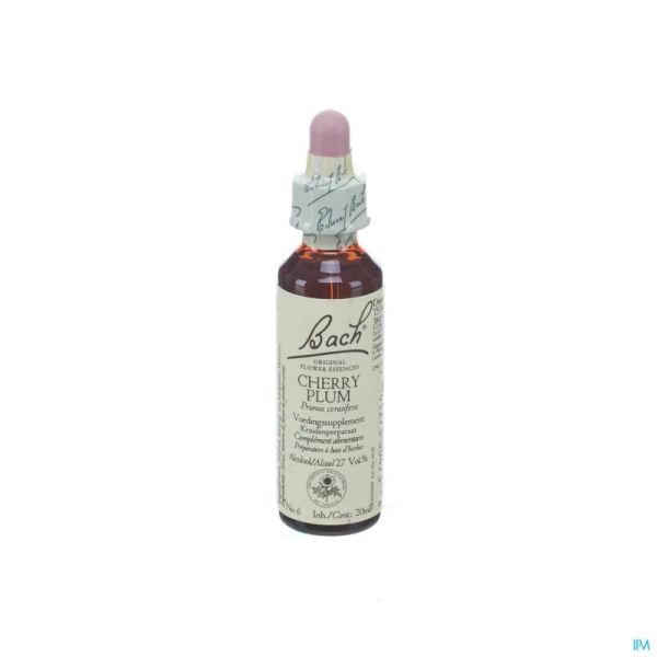 Bach flower remedie 06 cherry plum 20ml