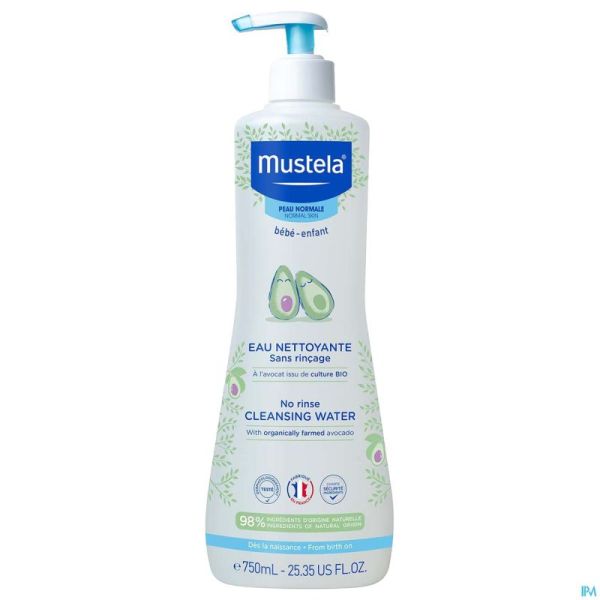 Mustela Pn Eau Nettoyante S/Rincage 750Ml