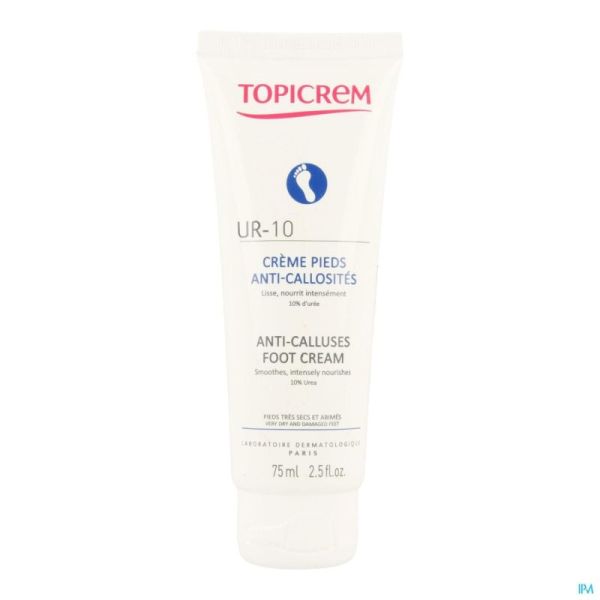 Topicrem Ur10 Voetcreme A/eelt Tube 75ml