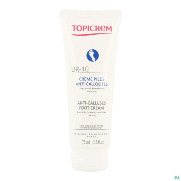 Topicrem Ur10 Creme Pieds A/callosites Tube 75ml