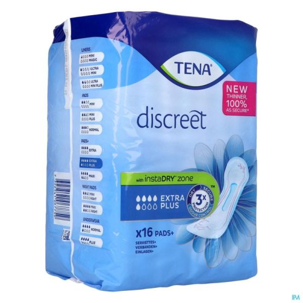 Tena discreet extra plus 16