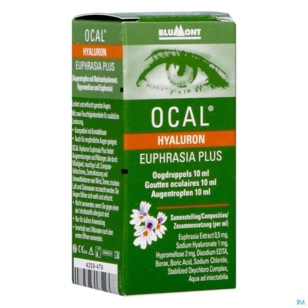 Ocal Hyaluron Euphrasia Plus 10ml