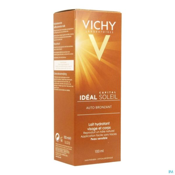 Vichy Cap Sol Lait Auto Bronz Visage&Corps 100Ml