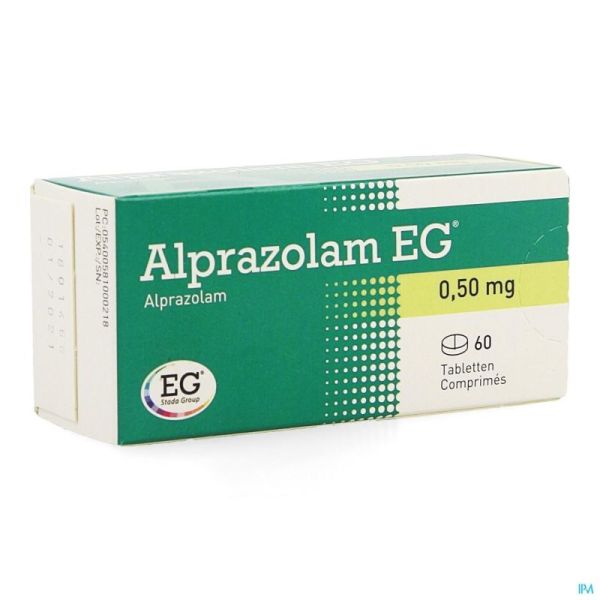 Alprazolam Eg Comp 60X0,50Mg