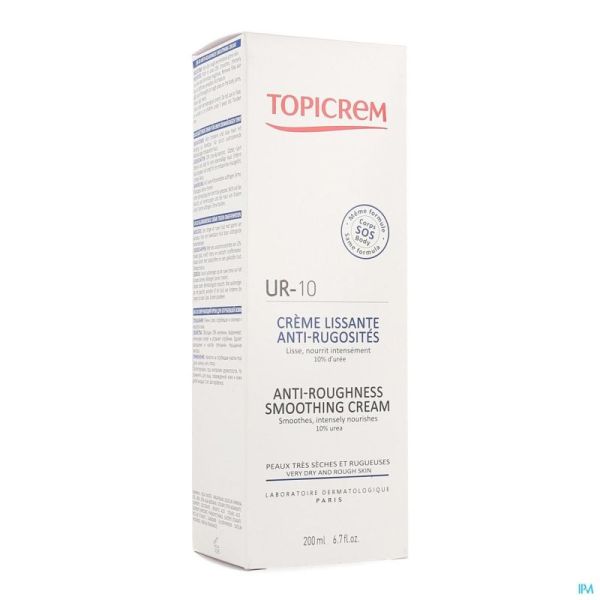 Topicrem Ur10 Creme Lissante A/Rugosites 200Ml