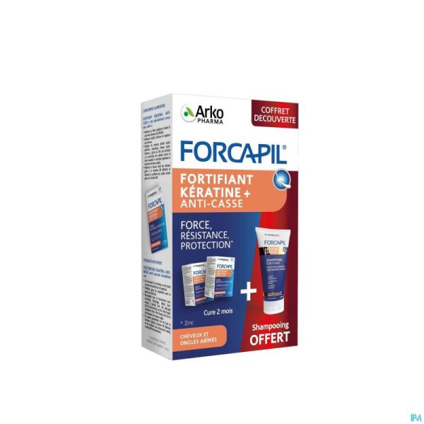 Forcapil Pack Decouverte Caps 2x60+sh 200ml Grat.