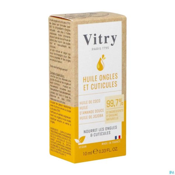 Vitry Natuurlijke Olie Nagels & Nagelriem 10ml