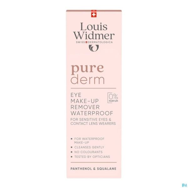 Widmer Purederm Oogmake-up Reiniging Waterproof Z Parfum 100ml