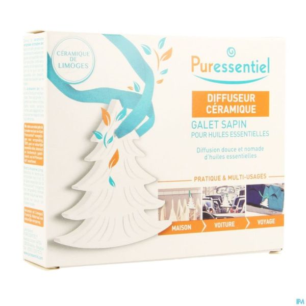 Puressentiel diffuseur ceramique galet sapin