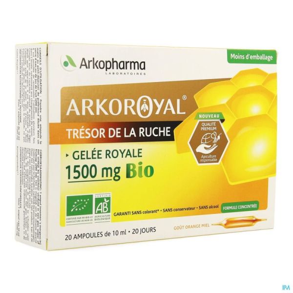 Arkoroyal Gelee Royale Bio 1500Mg Amp 20X10Ml