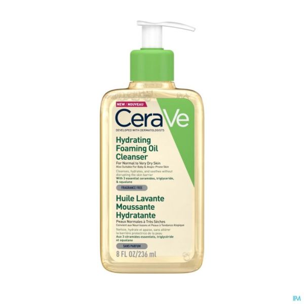 Cerave Huile Lavante Moussante Hydratante 236Ml