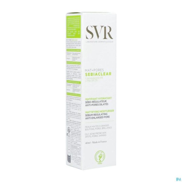 Sebiaclear Creme Mat + Pores Tube 40ml