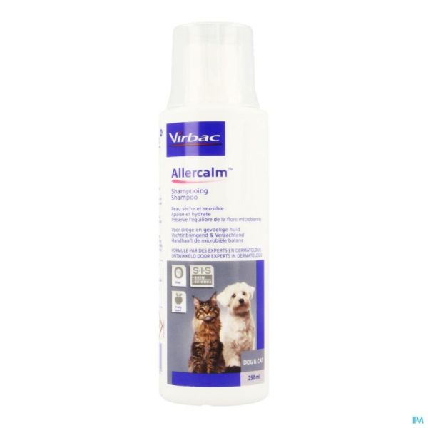 Allerderm allercalm sh dermato chien+chat 250ml