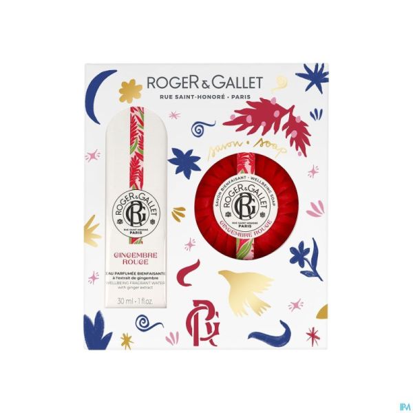 Roger&gallet Set Noel Gingembre 30ml + Savon 100g