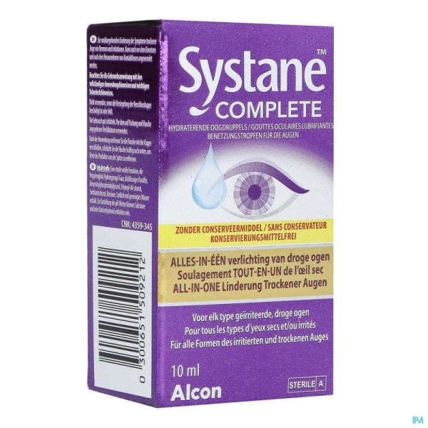 Systane Complete Sans Conservateur Fl 10Ml