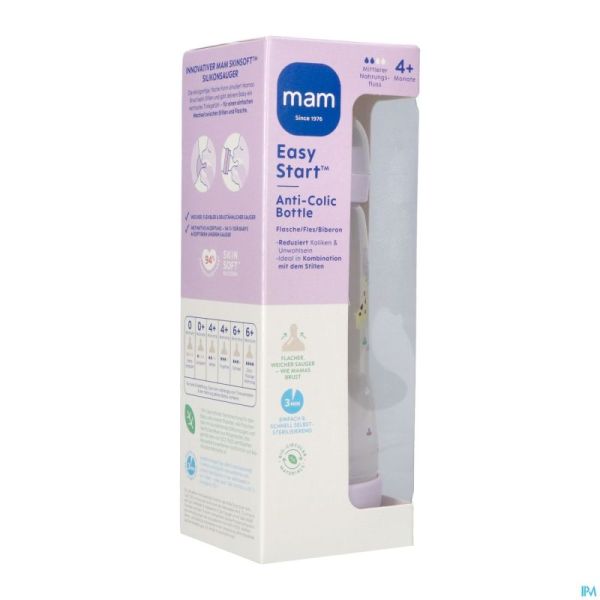 Mam Easy Start A/colic Zuigfl.pure Matt Lilac320ml