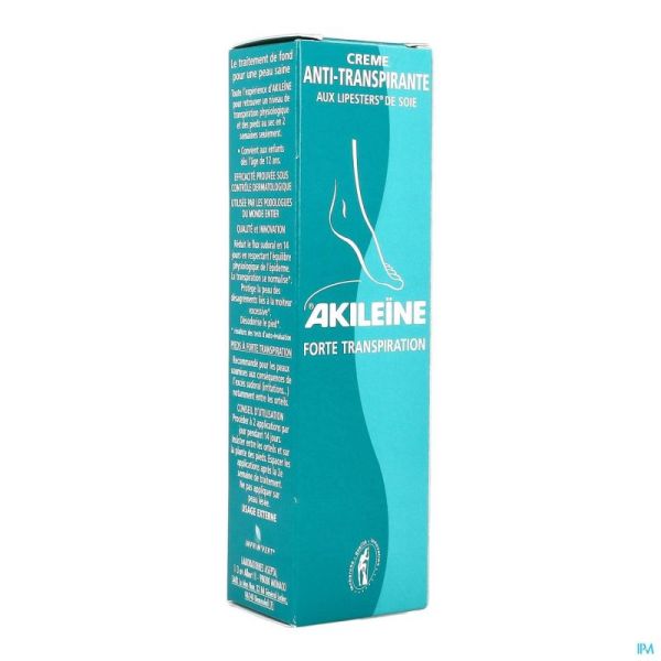 Akileine creme a/transpirante tube 50ml