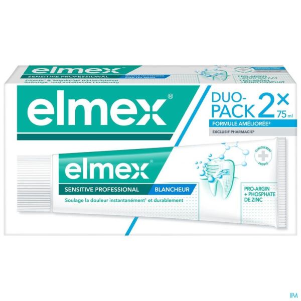 Elmex Sensitive Profess. Dentifrice Blanch. 2x75ml