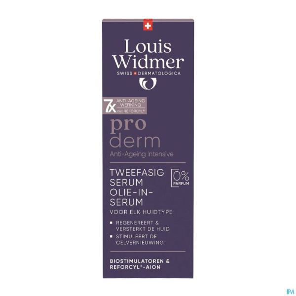 Widmer Proderm Tweefasig Serum Olie-in-serum Zonder Parfum 35ml