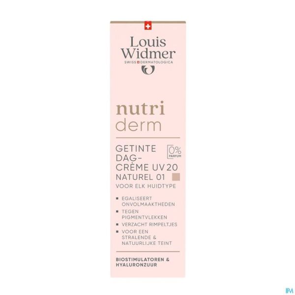 Widmer Nutrid Cr Jour Teint Uv20 Nat.01 N/parf30ml
