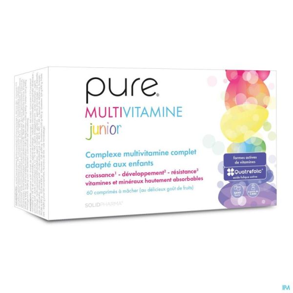 Pure Multivitamine Junior Kauwtabl 60