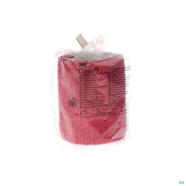 Coban 3M Bandage El. Red Roul. 7,5Cmx4,57M 1583/R