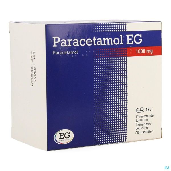 Paracetamol Eg 1000Mg Comp Pell 120