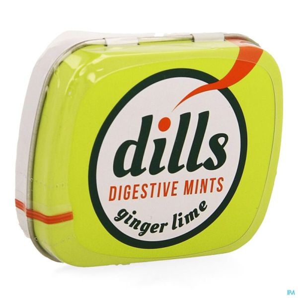 Dills Ginger & Lime Mints S/sucre 15g