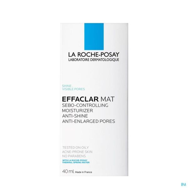 Lrp Effaclar Mat Hydra Sebo-Regulat. S/Parab. 40Ml