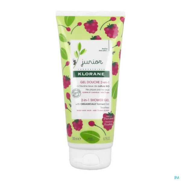 Klorane Petit Junior Gel Douche Framboise 200Ml Nf