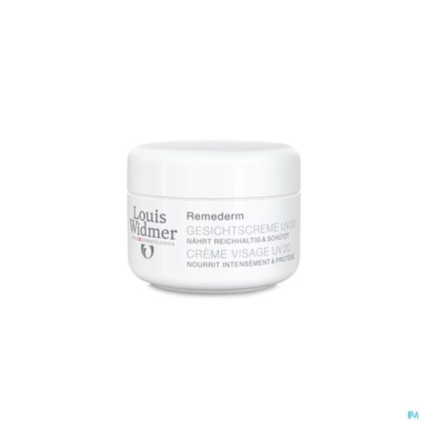 Widmer Remederm Creme Visage Parf Uv20 Pot 50Ml