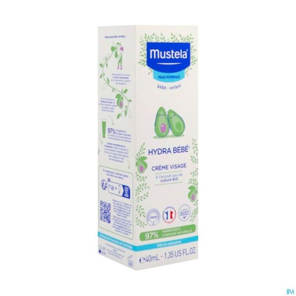 Mustela Bb Hydra Creme Visage Nf Tube 40Ml