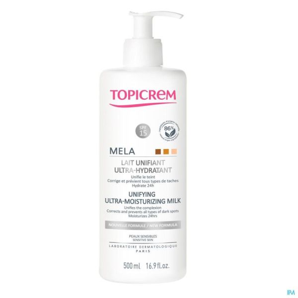 Topicrem Mela Egaliserende Ultra-hydra Melk 500ml