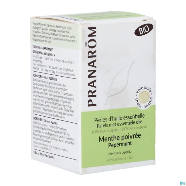 Pranarom He Menthe Poivree Bio Perles 60