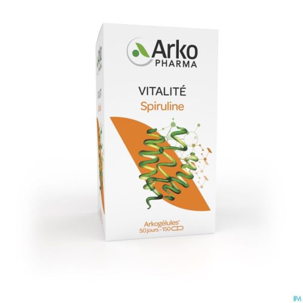 Arkogelules Spiruline Bio Caps 150