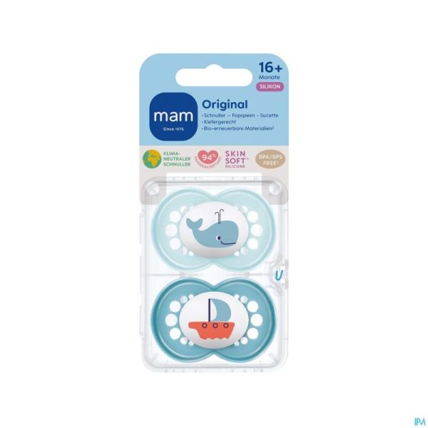 Mam Fopspeen Original Pure Siliconen 16m+ Jongen