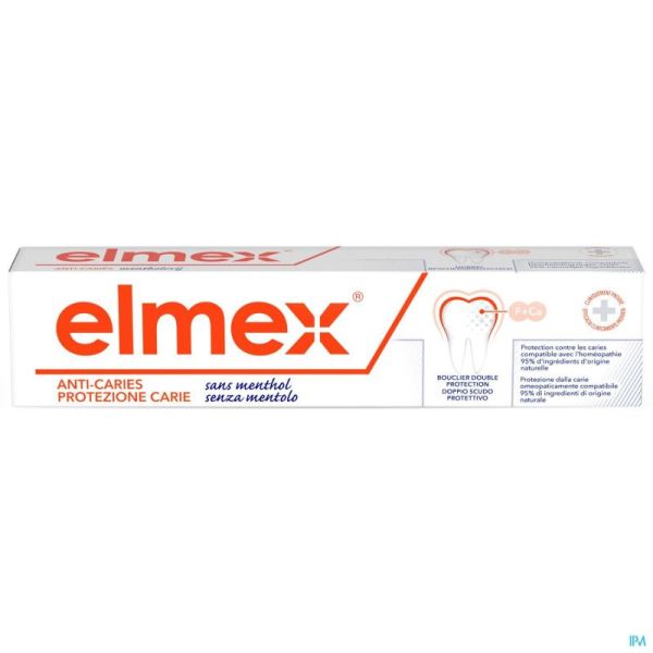 Elmex A/caries Z/menthol Tandpasta Tube 75ml